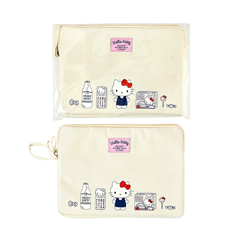 

Iigen Sanrio Hello Kitty Cartoon Document Bag Cute Zipper File Pouch For Students Storage Bag Office Laptop Organ