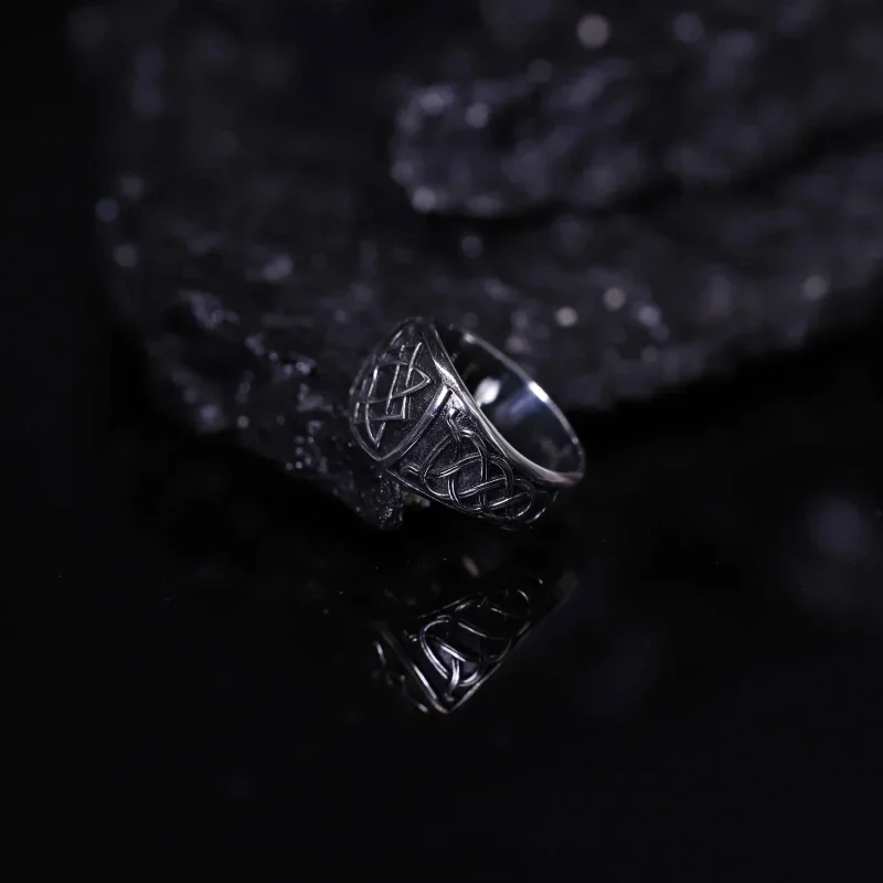 Vintage Stainless Steel Punk Hiphop Viking Rings Nordic Amulet Jewelry Jewelry Gifts Ring