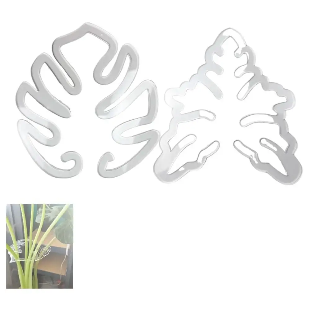 Reusable Turtle Shell Bamboo Clamp Clear Plastic Plant Stem Support Holder Garden Tools Stem Organizer Plant Retaining Support