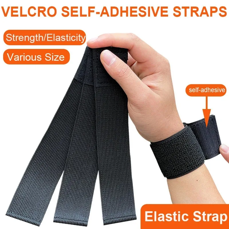 Multifunktionales Hochelastisches Klettverschlussband Taillenstraffende Leggings Elastische Bandage Selbstklebende Kabelbinder Riemen
