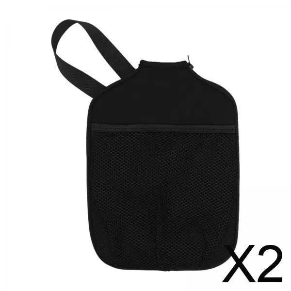 

2xНеопреновые чехлы для весла Pickleball, чехол-держатель на молнии, защитный чехол для ракетки