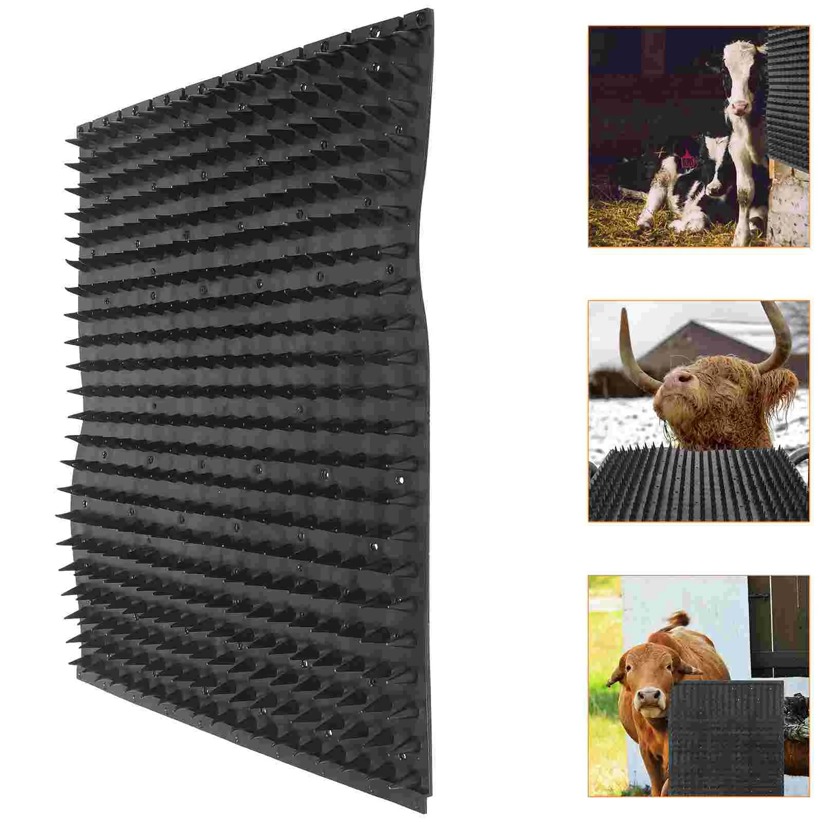 Body Brush Ergonomic Cow Scratch Mat for Improved Blood Circulation Horse Supplies Farm Cow Itch Stop Tool Cattle Scrubber