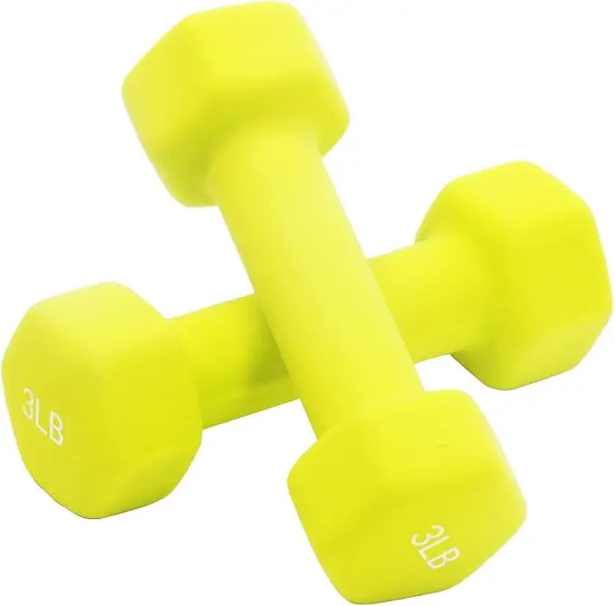 

5lb Balanced Weight Neoprene Dumbbell Set for Body Building Conditioning Neoprene Dumbbell Set 2025 New