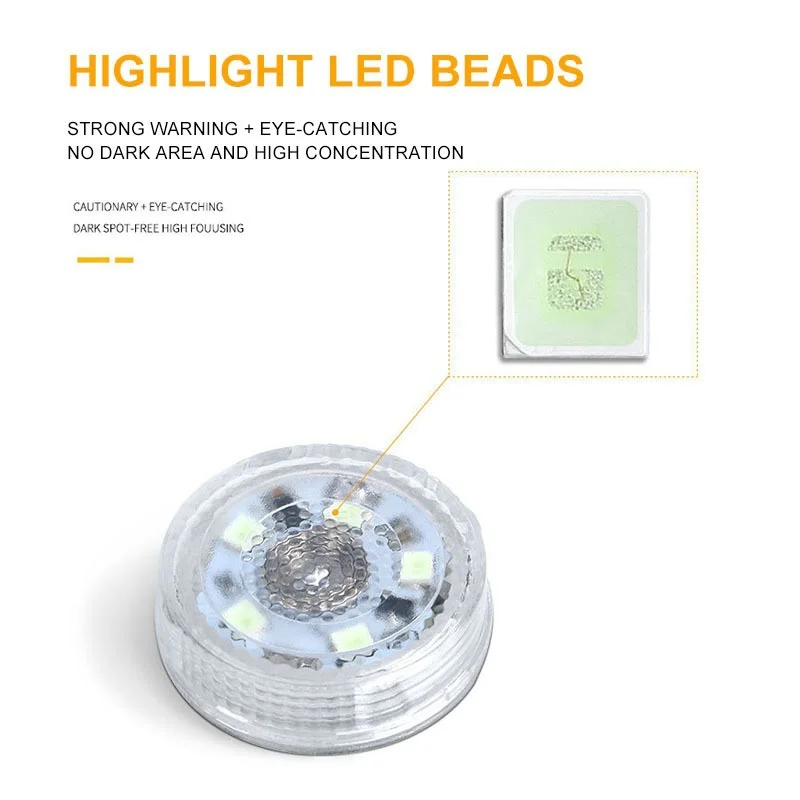 Portable LED Night Light Mini Car Touch Switch USB Rechargeable Ambient Lamp Stair Light Wardrobe Light