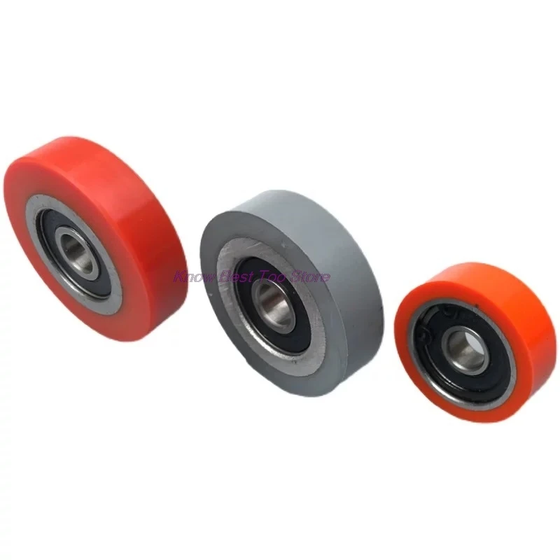 1Pair Tracking Roller Rubber Copying Wheel for Edge Banding Machine Woodworking Tool Accessories