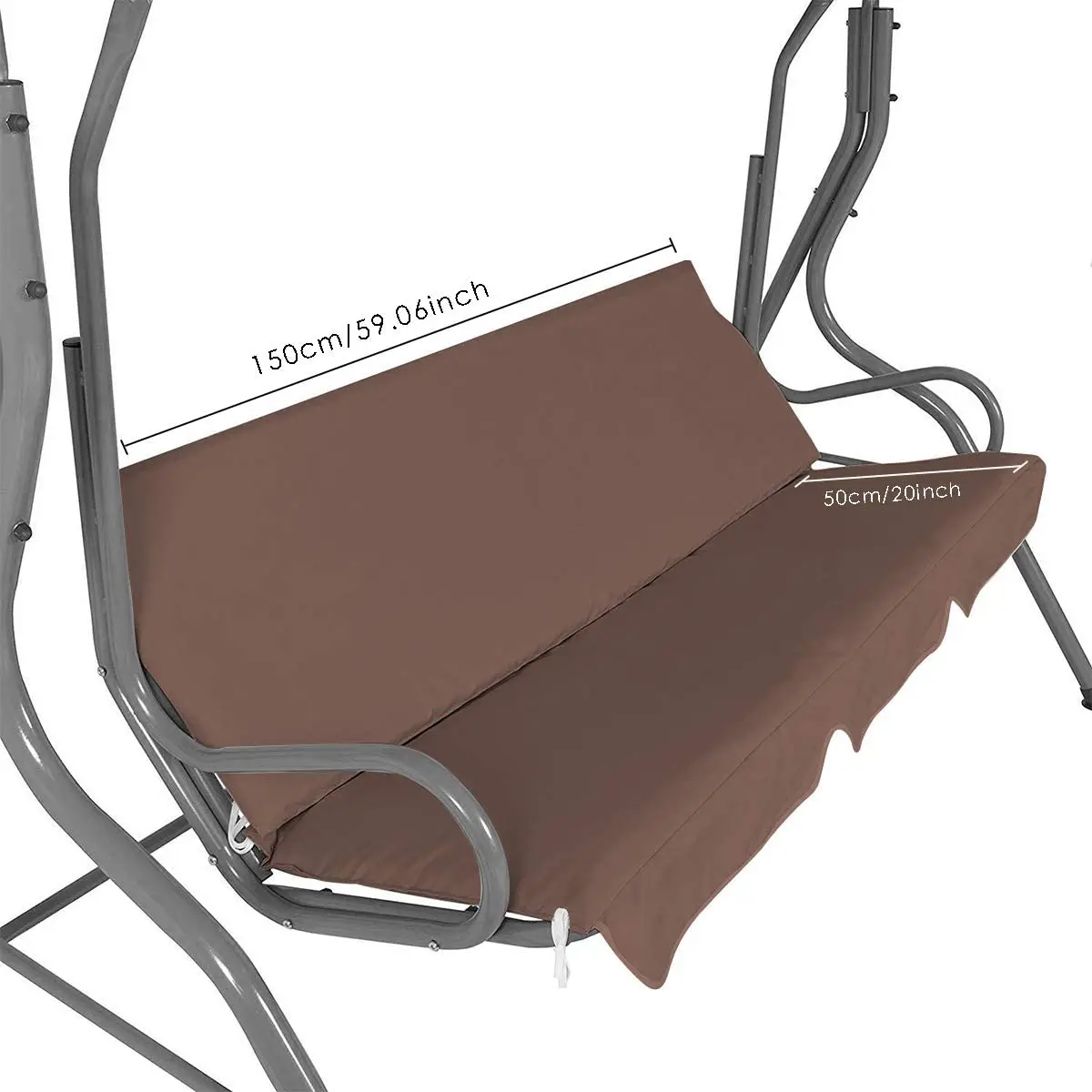 Patio Swing - Waterproof Swing  for Garden Patio Outdoor 3 Person Swing , Dustproof for Patio Yard