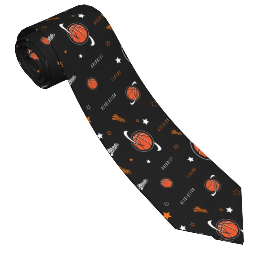 Basketball Game Player Unisex Neckties Fashion Polyester 8 cm Narrow Sports Lover Neck Ties for Men Wedding Accessories