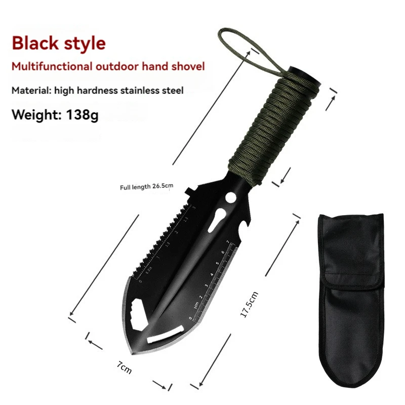 Outdoor Camping Shovel, Multifunctional Portable Engineer Shovel, Garden and Vegetable Garden Hand Shovel