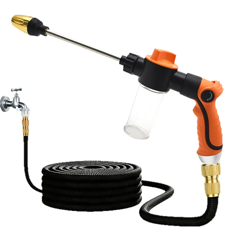 Garden Hose Water Sprayer Nozzle Multifunctional High Pressure Water Gun for Vehicle Washing, Patio and Plant Watering Use ﻿