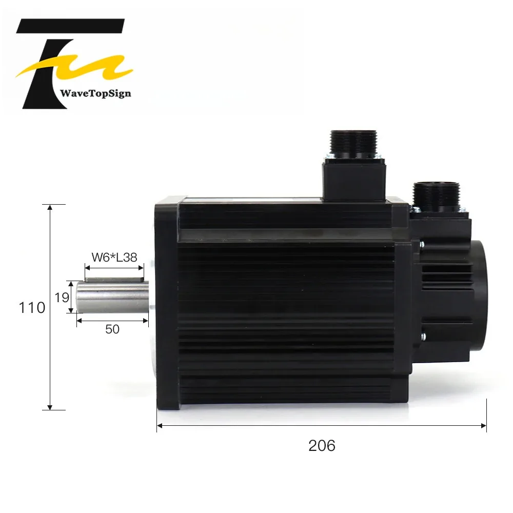 1.5KW AC Servo Motor Kits 110ST-M05030 5N.m 220V 3000RPM Match Driver AASD-30A for CNC Engraver Machine
