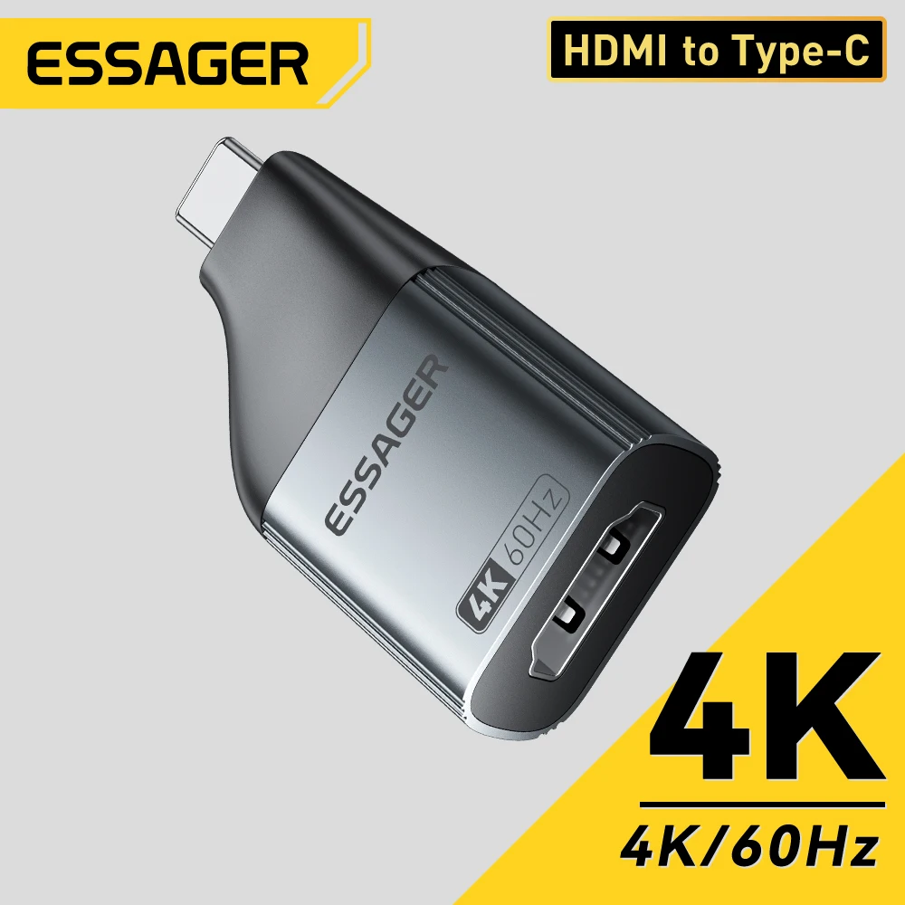 Essager USB Type-C to HDMI DP VGA Mini DP Adapter4K@120Hz 8K@60Hz HD Video Transmission Converter for MacBook TV Box PC Laptop