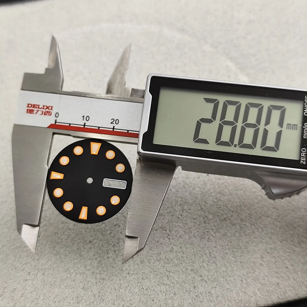 C3デュアルカレンダーダイヤル、nh36ムーブメントに適しています、29mm、時計アクセサリー