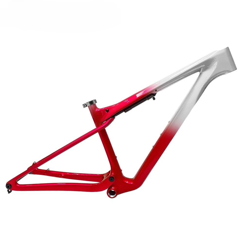 AliExpress Airwolf Lightweight Carbon XC Full Suspension Bike Frame with shock 29er MTB Frameset with Boost & BSA Bottom Bracket Customizable Color