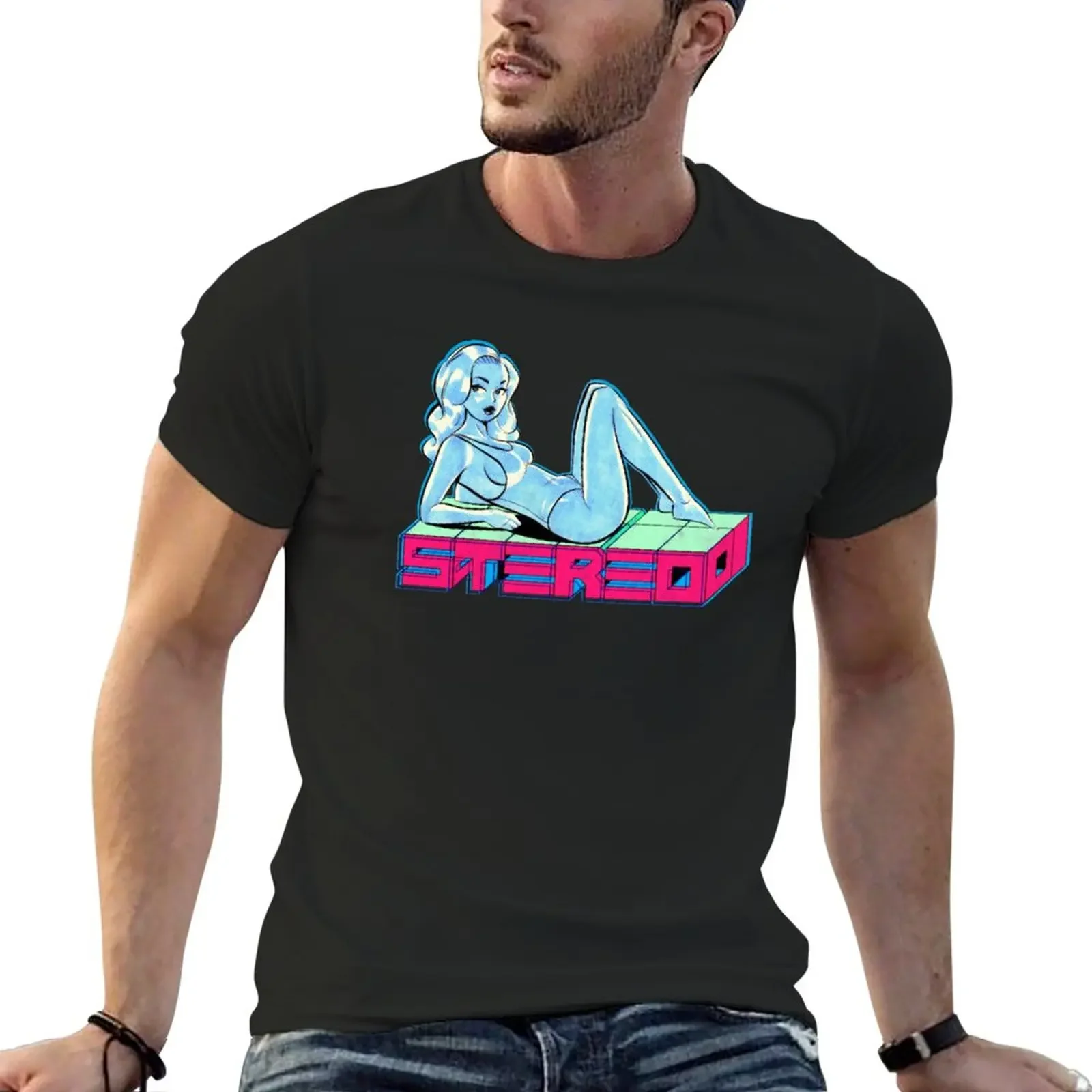 Stereo Vol. 2. T-Shirt vintage clothes kawaii clothes mens graphic t-shirts big and tall