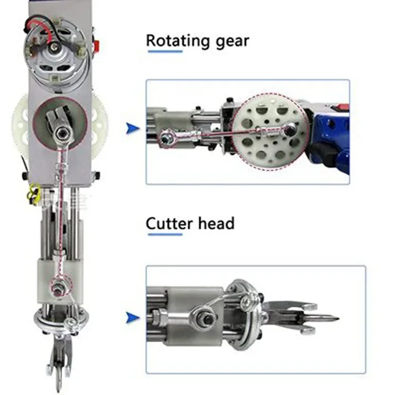 

Tufting Gun 2 in 1 Loop Pile Cut Pile Rug Gun Carpet Machine Starter Kit Electric Carpet Tufting Kit Customize Rug Tool