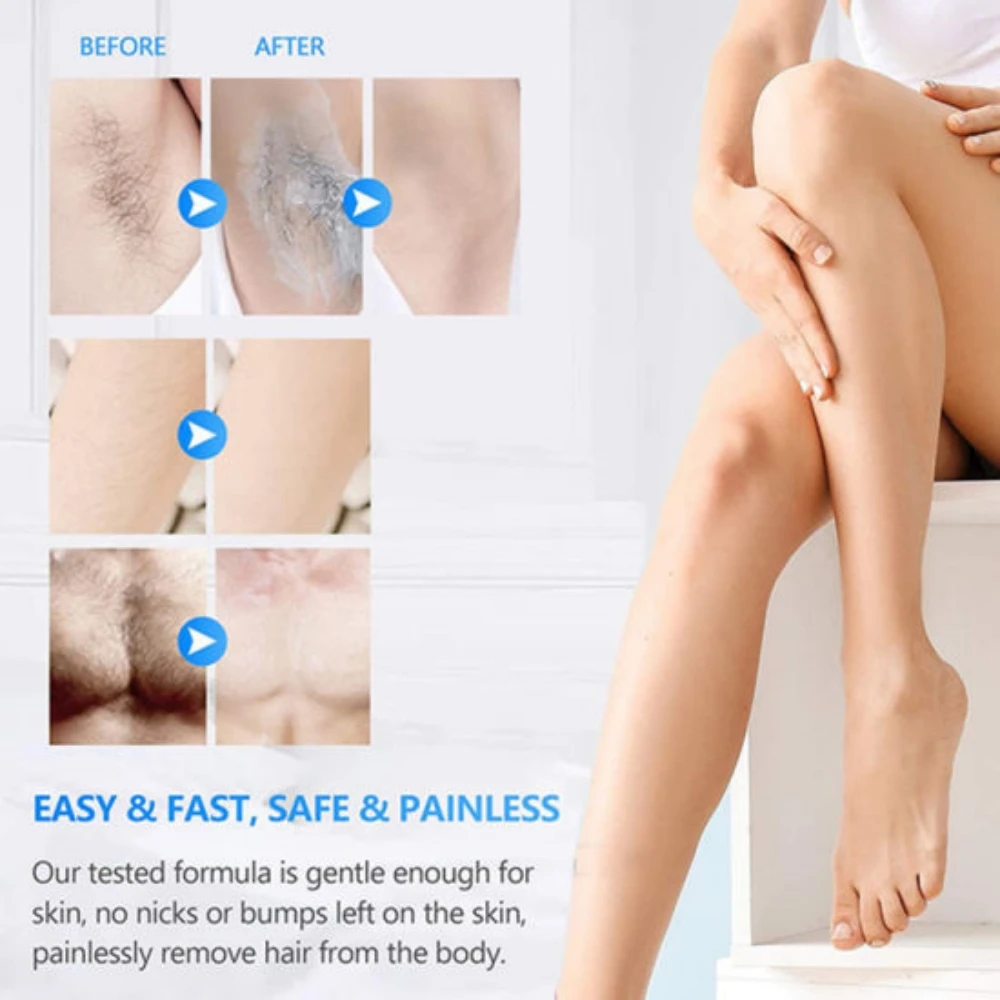 Flow Week Fast Painless Hair Removal Creams For Men And Women Effective Armpit Leg Arm Powerful Beauty Hair Removal