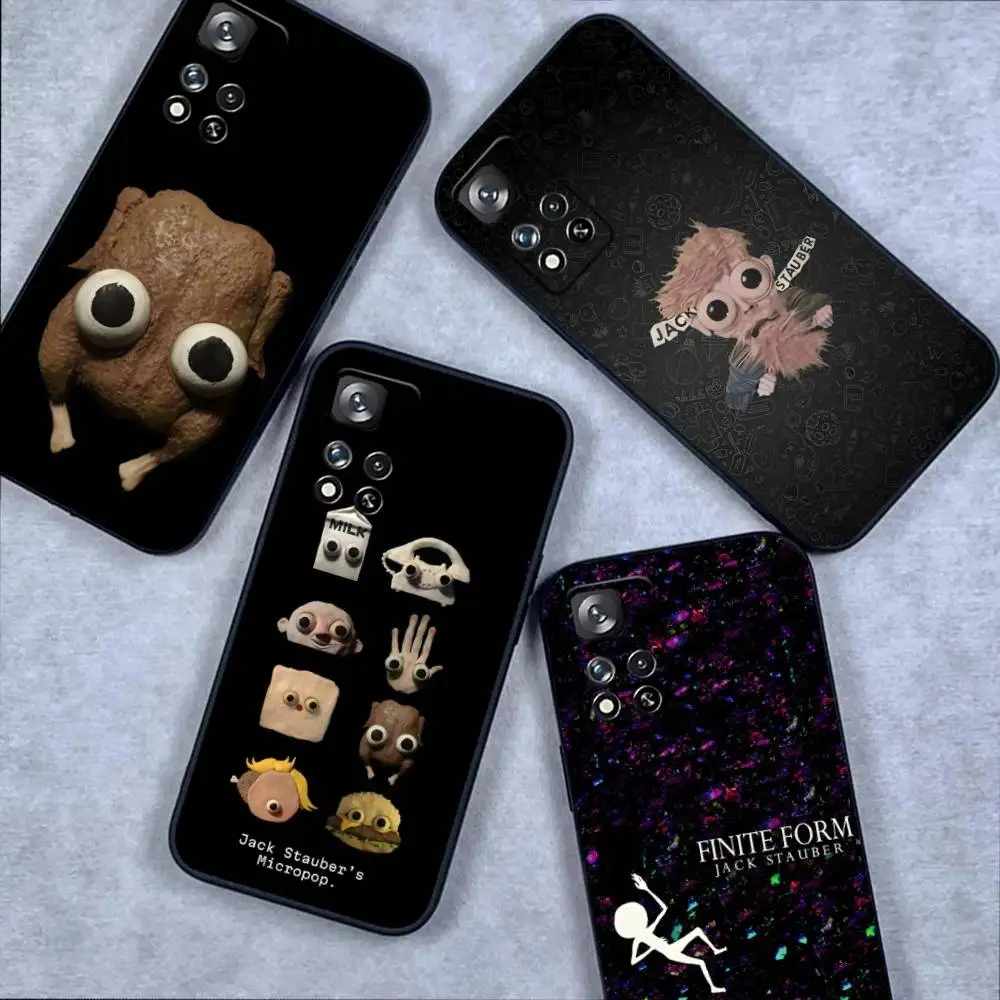 

Jack Stauber Phone Case For Samsung S 25,24,23,22,30,21,10,9,Ultra,Plus,Lite,FE,4,5G Black Soft Case