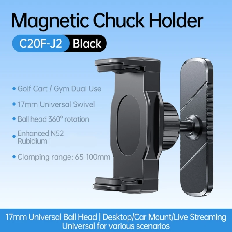 Universal Phones Holder Strong N52 Magnet No Tools Need Fitness Phones Stand Upgrades for Workout Golf Car Tools