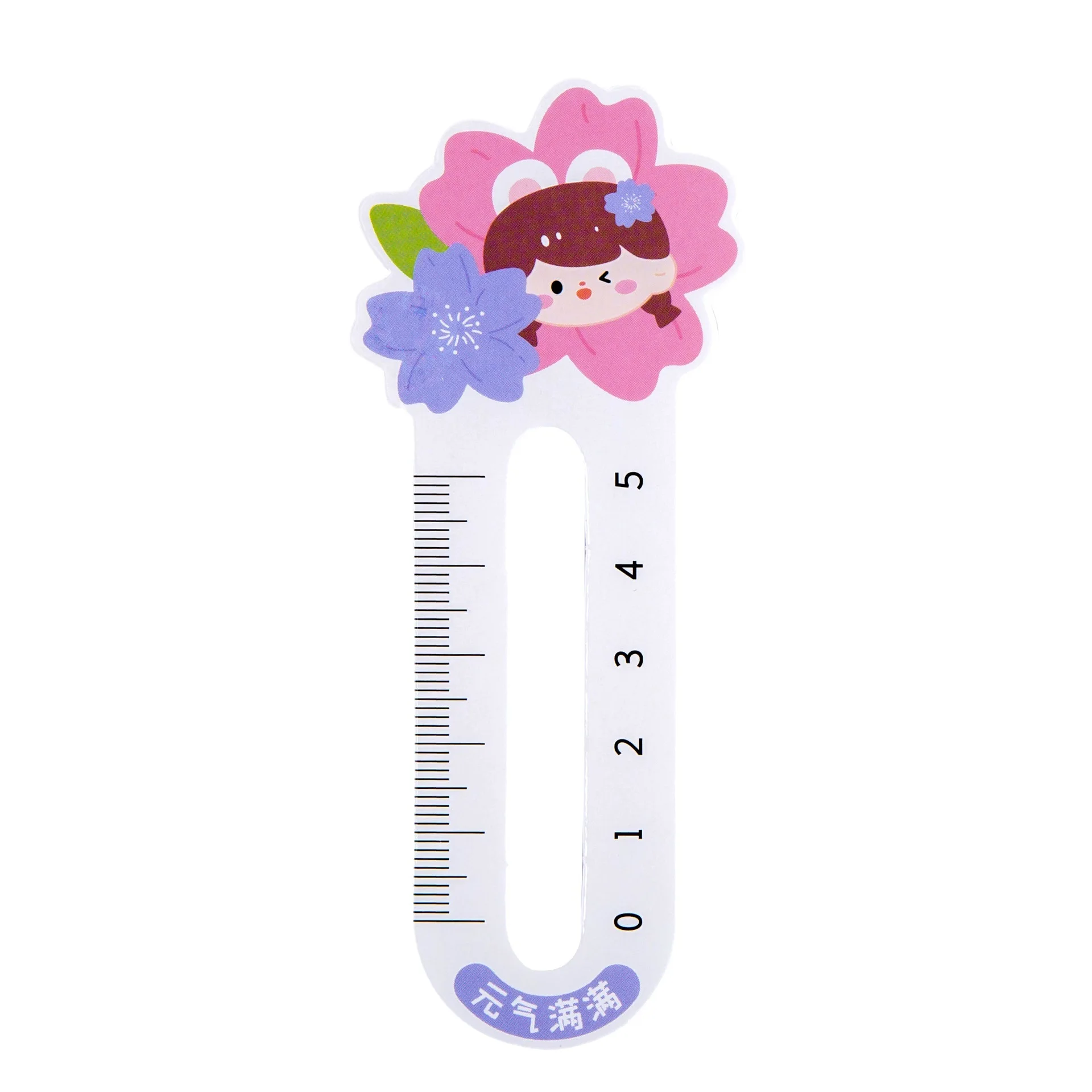Hot-selling Ruler Bookmark Paper Cartoon Creative Stationery Elementary School Gift Small Gift Cute Reading Bookmark Card