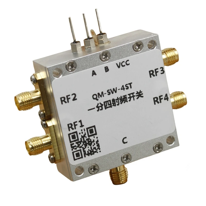 Interruptor RF de 0,1-6Ghz, interruptor RF SP4T, alto aislamiento, interruptor electrónico de microondas 1/4, interruptor RF