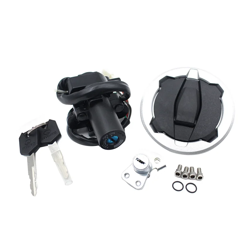 Interruptor de encendido inusual para motocicleta, tapa de tanque de combustible de Gas, juego de bloqueo de asiento con llaves para KAWASAKI Versys-X300 KLE 300 2017-2021 Pa