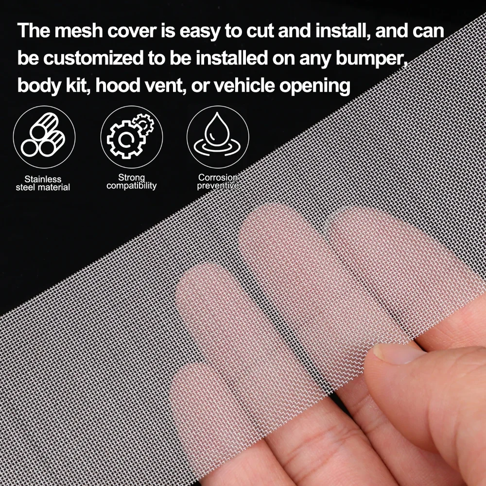 Stainless Steel Repair Mesh Car Bumper Plastic Hole Crack Patches Trimmable Welding Wire Mesh for Car Repair Welding Machine