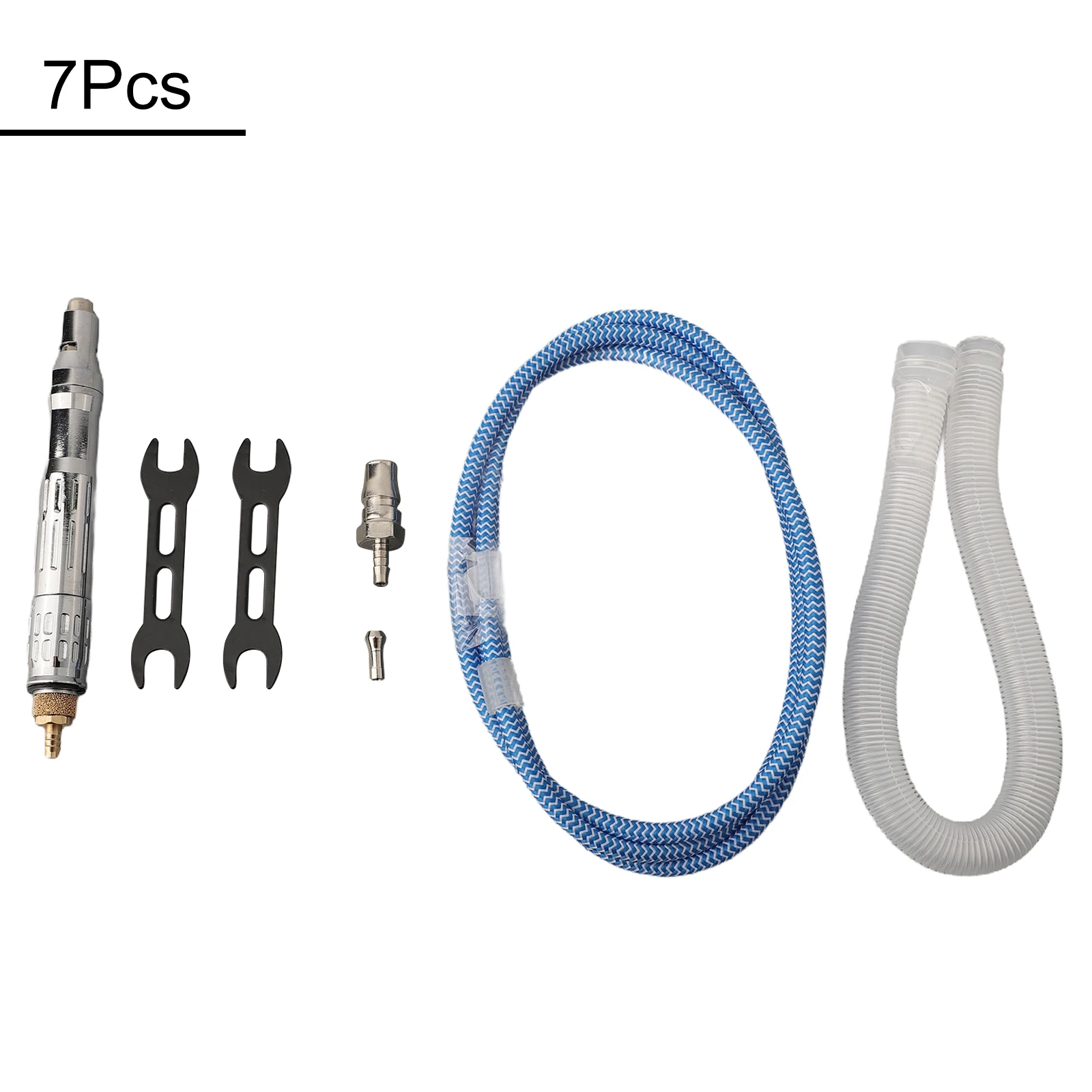 

Пневматический шлифовальный инструмент (65000 об/мин) с соединительными трубками для стекла, камня, художественных работ, сменный патрон