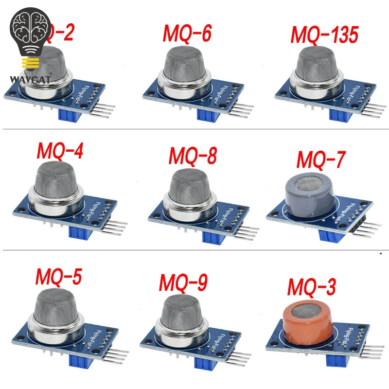 MQ-2 MQ-3 MQ-4 MQ-5 MQ-6 MQ-7 MQ-8 MQ-9 MQ-135 Detection Smoke methane liquefied Gas Sensor Module for Arduino Starter DIY Kit