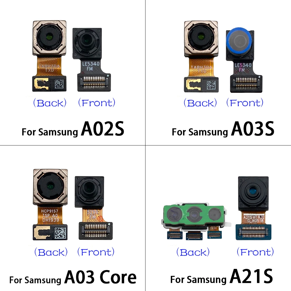 Front Facing Camera Flex Cable For Samsung A02 A03s A03 Core A03s A12 A21 A21s For Back Rear Camera Module