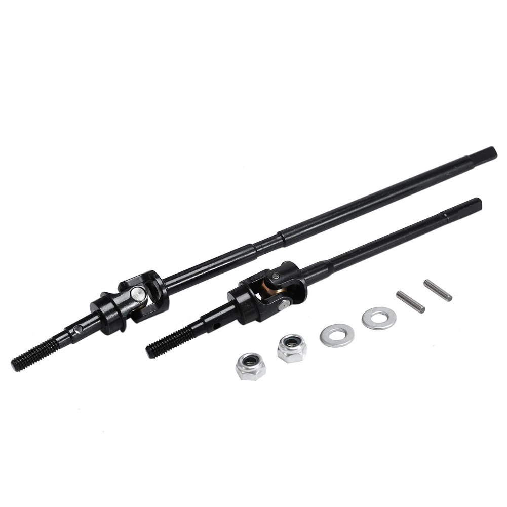 4 pçs aço ar60 eixo dianteiro e traseiro cvd eixo de transmissão para axial wraith 90018 rr10 90048 1/10 rc rastreador carro atualizações peças