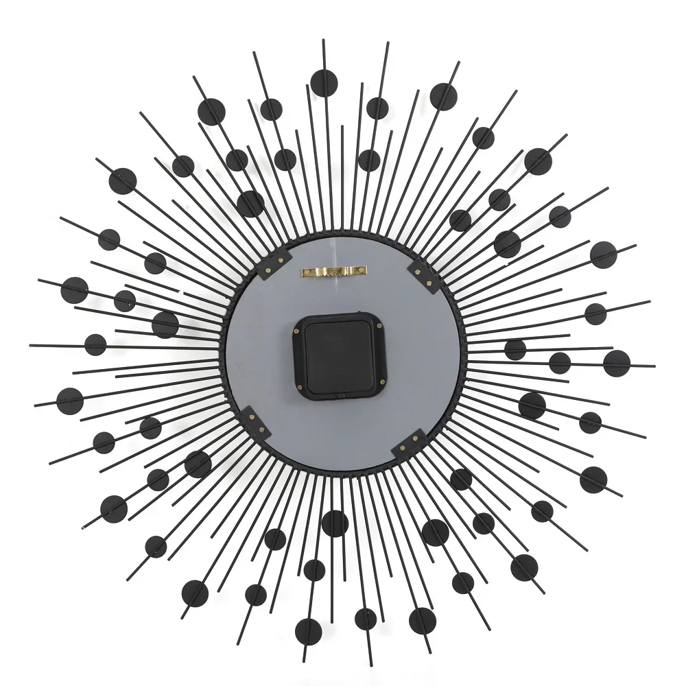 Винтажные круглые настенные часы Sunburst, большие современные роскошные настенные часы, дизайн, домашний художественный декор, украшения, часы