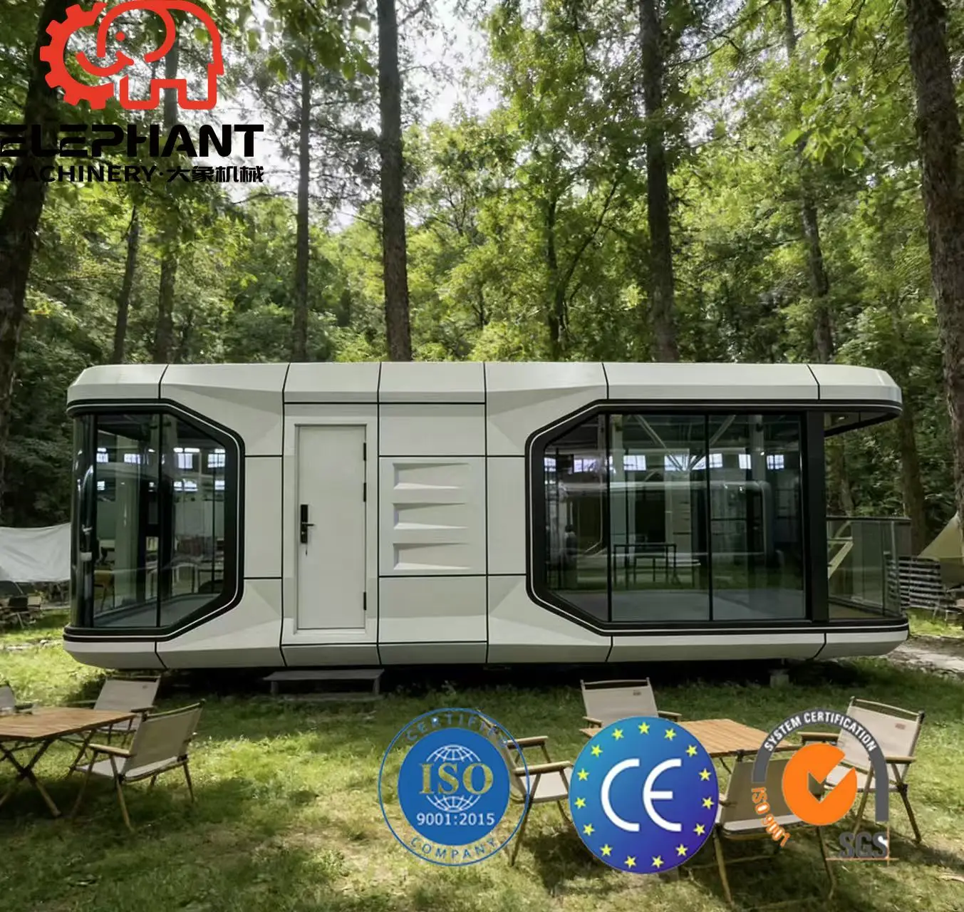 Full Finishes Capsule Cabin Movable House Space Capsule Tiny House