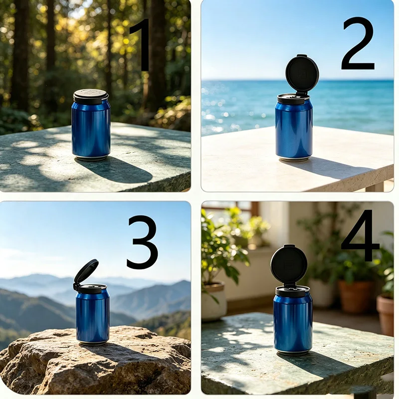 2A protective lid for canned beverages，Can be opened and closed，Can be clipped onto the opening of a can。Protect opened canned b