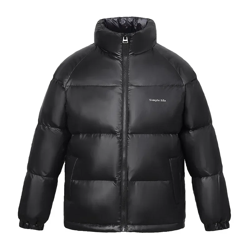 Nouvelle Arrivée Hommes Doudoune Hiver optique Court 90% Blanc Canard Manteau pour Hommes Col Montant Chaud Décontracté Puffer Veste JK-009