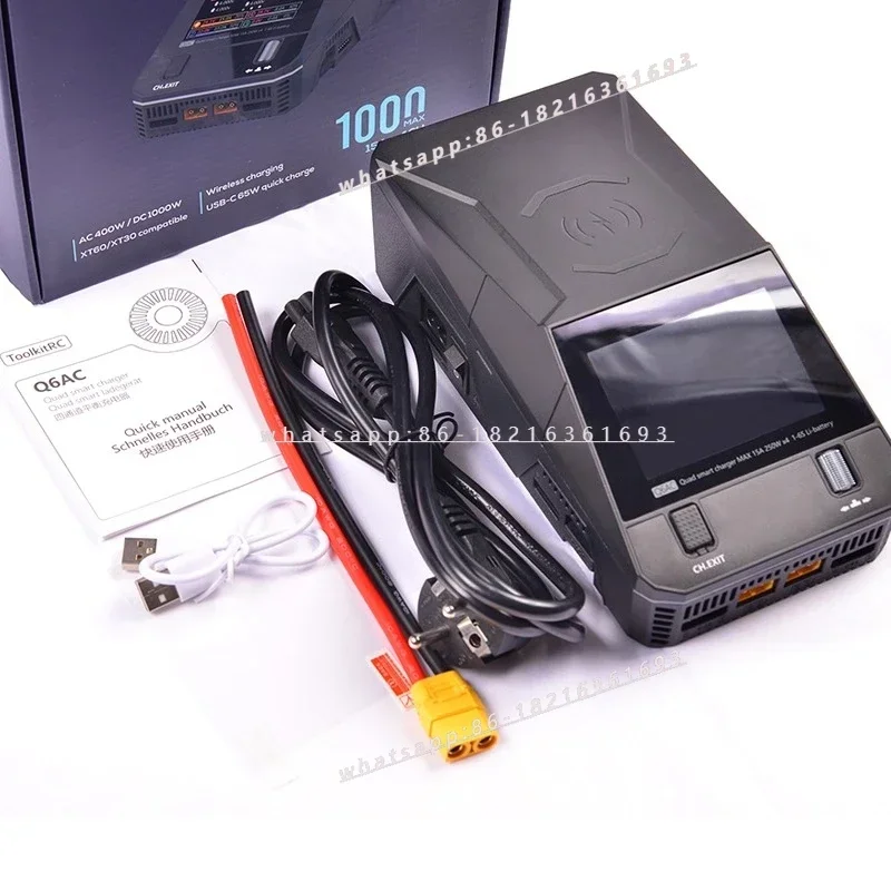2026GOOD Q6AC Four-way Balance Charger Model Aircraft Crossing Machine Fixed Wing AC400W DC1200W