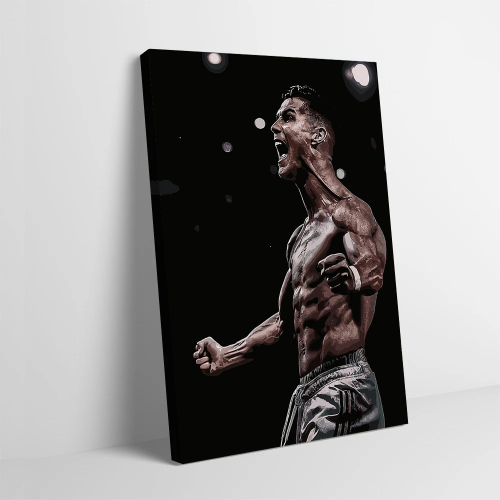 Cr7 Celebration Vector Art Printing Poster Customizable Pictures Wall Art Canvas Painting Gift for Interior Decoration Gaming