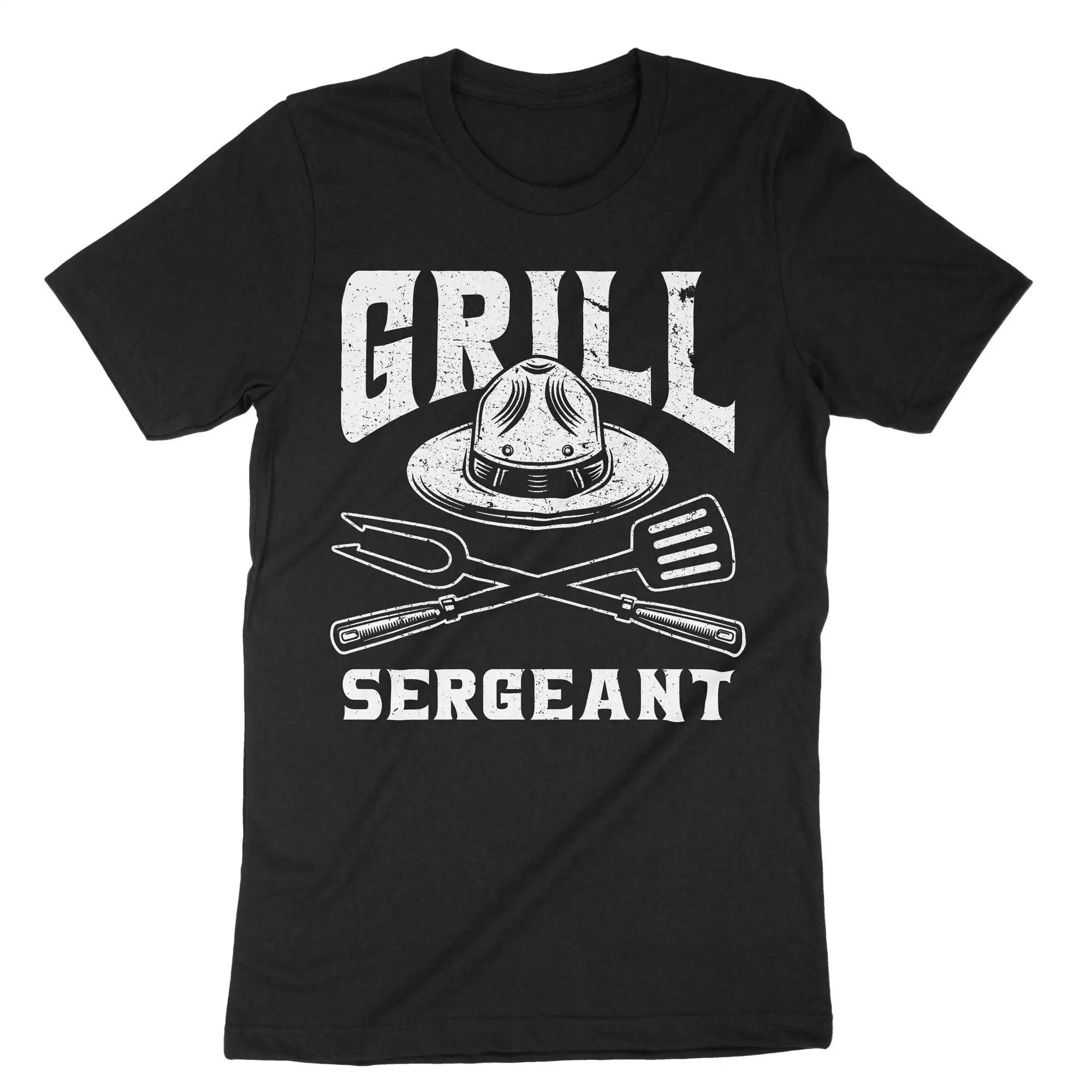 Grill Sergeant Grilling T Shirt Griller Meat Smoker Barbeque BBQ Master