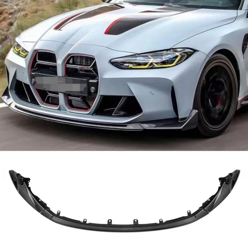 

Для BMW M3 G80 4-дверный, M4 G82 G83 2-дверный 2021+ в стиле CSL, передний спойлер из сухого карбона