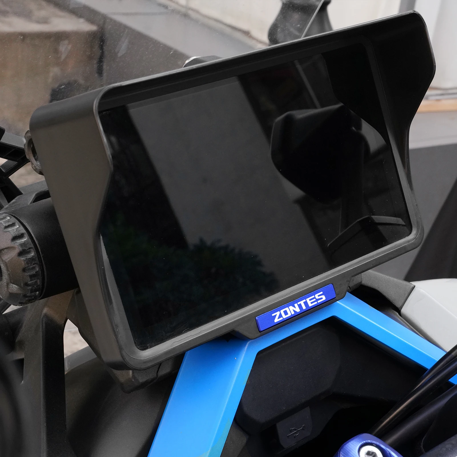 ل ZONTES 368G 368 G ZT368G 2024 2025 2026 دراجة نارية لوحة القيادة الشمس قناع أداة شاشة ظلة حامي 368G اكسسوارات #3
