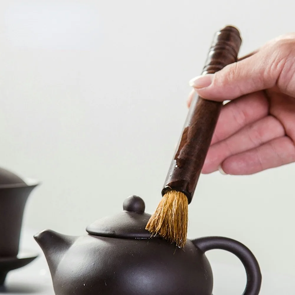 

Chinese Kung Fu Tools Sandalwood Handle Household Supplies Wood Teaware Puer Tea Classial Accessories Cleaning Brush