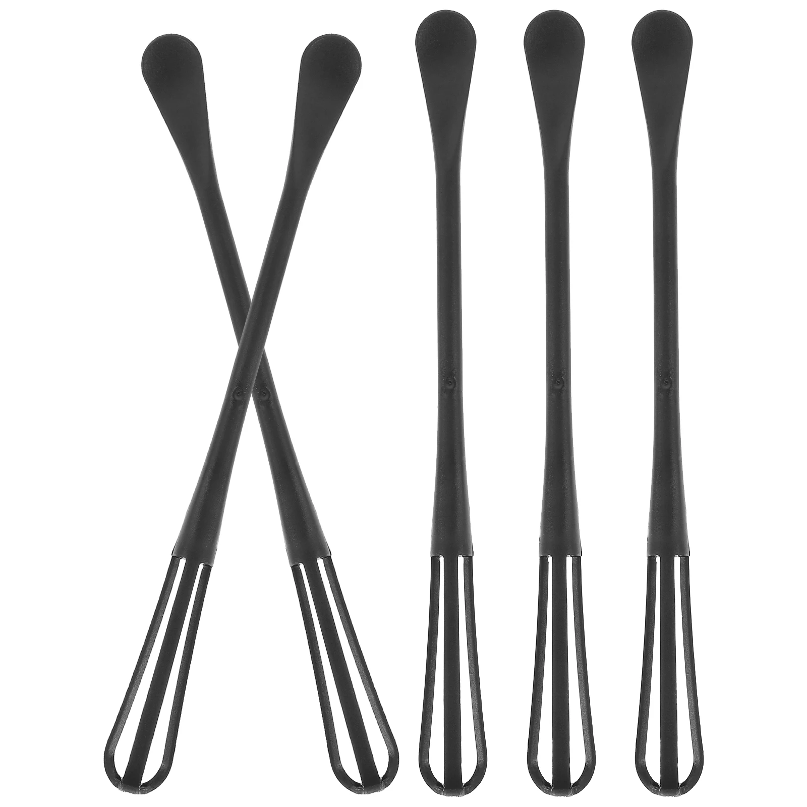 

5Pcs Double-Headed Egg Whisk Manual Hand Mixer Baking Spoon Multi-Use Kitchen Stirring Tool Double-Headed Egg Whisk Spoon