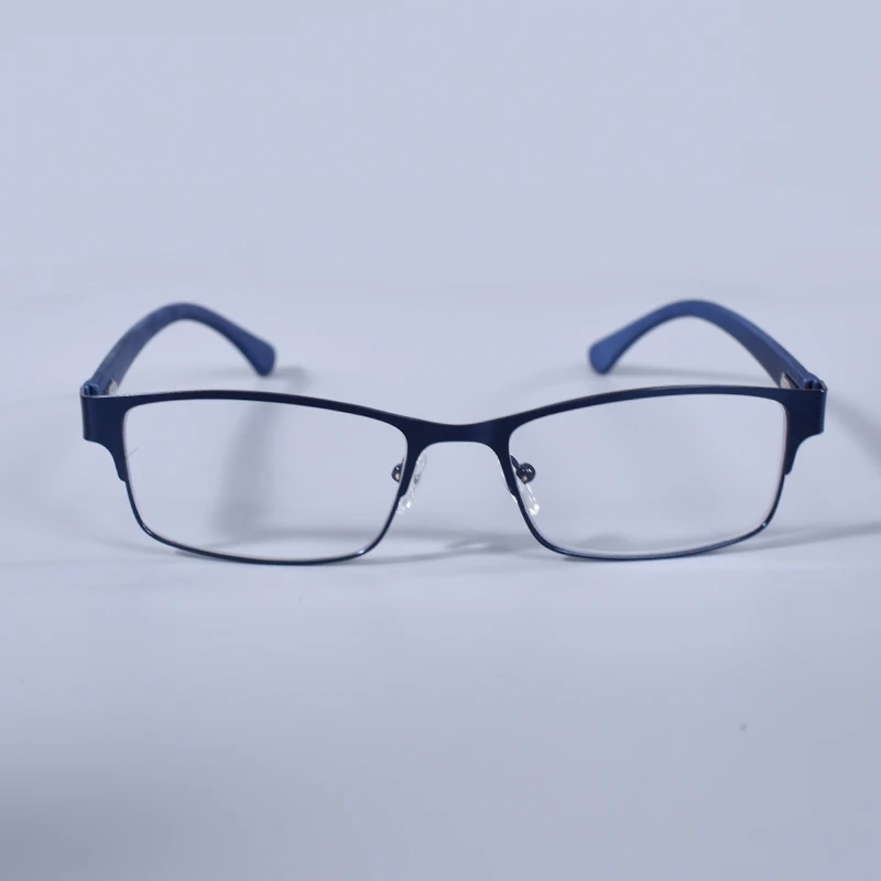 Edelstahl Lesebrille Männer Business Presbyopie Brille Männlich Anti Blau Licht Brillen Frühling Scharnier + 100 + 125 + 150 + 175 – Detail 18