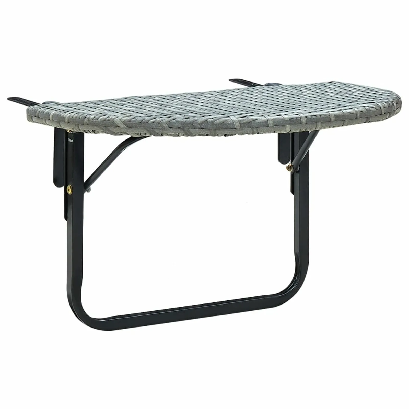 Outdoor Balcony Foldable Table Set PE Rattan CoffeeTable Camping Table Garden Tools Portable Patio Table Organizer 60x60x40 cm