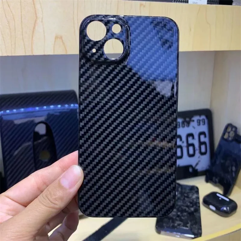 Carbon Fiber Case for IPhone 13/14/15 Pro Max Case Aramid Fiber Cover Materials Ultra-thin for IPhone15 Phone Cover Case