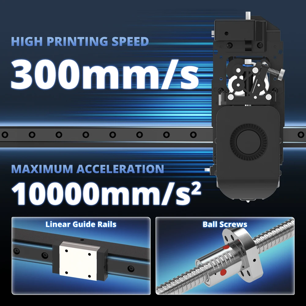 VEHO 800 PRO / 600 Pro V3 / 500 PRO / VEHO 1 FDM طابعة ثلاثية الأبعاد 255-800 مم حجم الطباعة التسوية التلقائية مجموعات طابعة الطارد المباشر