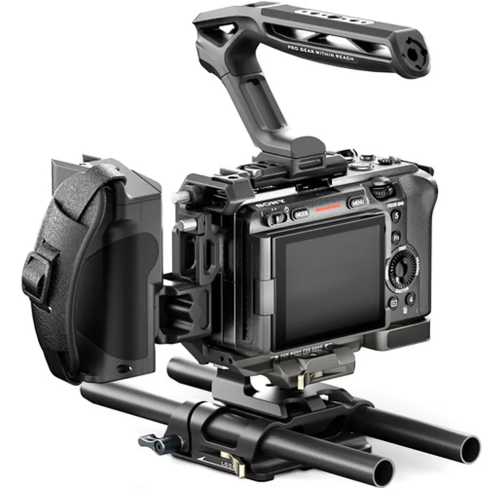 Ta-t16-c-b Black Top Handle Advanced Side Handle Baseplate Camera Cage Kit for  Fx3/fx30 V2