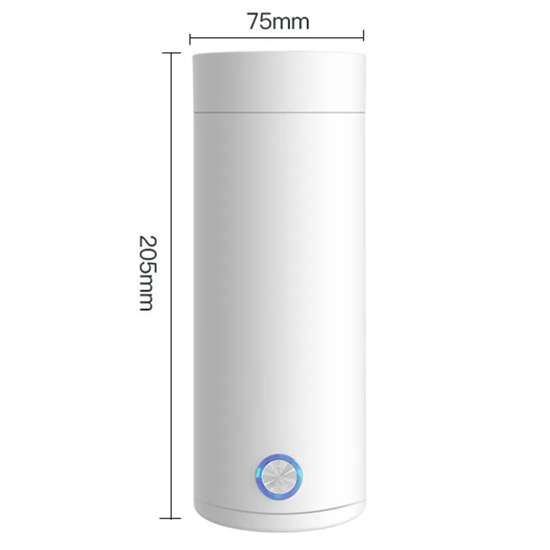 400ML 110V/220V 스테인레스 스틸 가열 컵 주전자 뜨거운 온수기 병 휴대용 여행 전기 컵