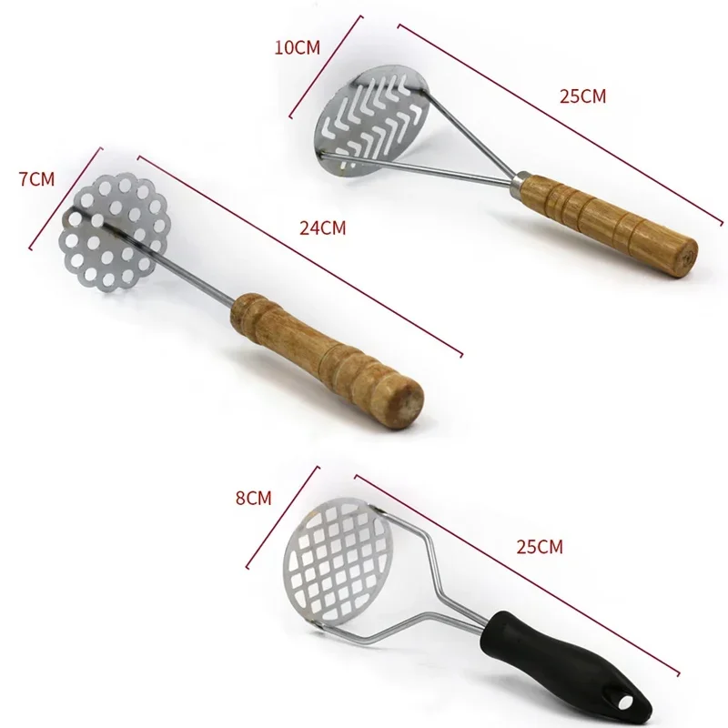 

Manual Potato Masher For Smooth Mashed Potatoes Stainless Steel Creative Kitchen Gadgets Protect Hands Fruit Cabbage cutter