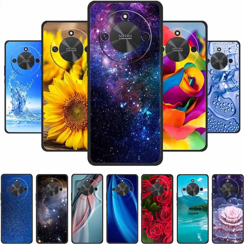 For Honor X9c Smart Back Cover Case HonorX9c Smart Black Silicone Soft Phone Case For Honor X60 5G Case HonorX60 X 60 Shell Capa