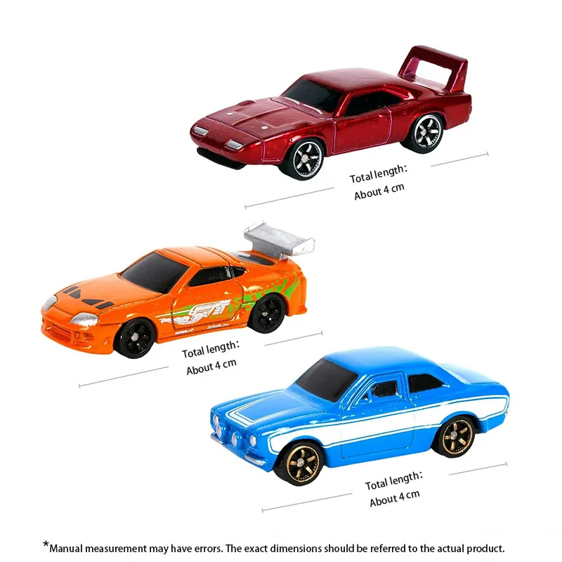 Jada 1:128 Scale Supra/Escort/Charger Daytona Set Mini Model Alloy Model Car Miniature toy 3 pack Toy Gift Collection